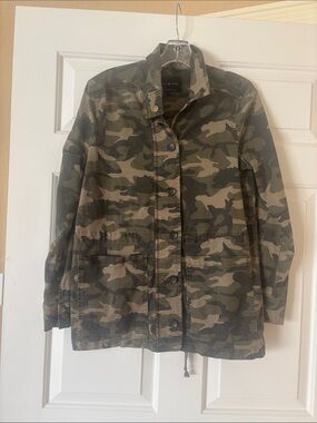 Lucky Brand Camo Utility Jacket - Olive & Khaki